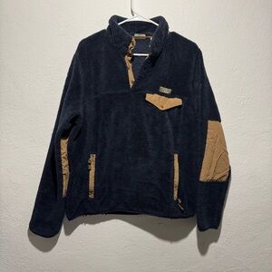 L.L. Bean Black and Tan Women's Fleece